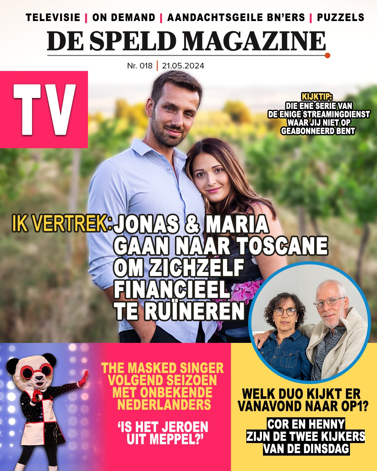De Speld Magazine - Jonas en Maria gaan naar Toscane om zichzelf financieel te ruïneren