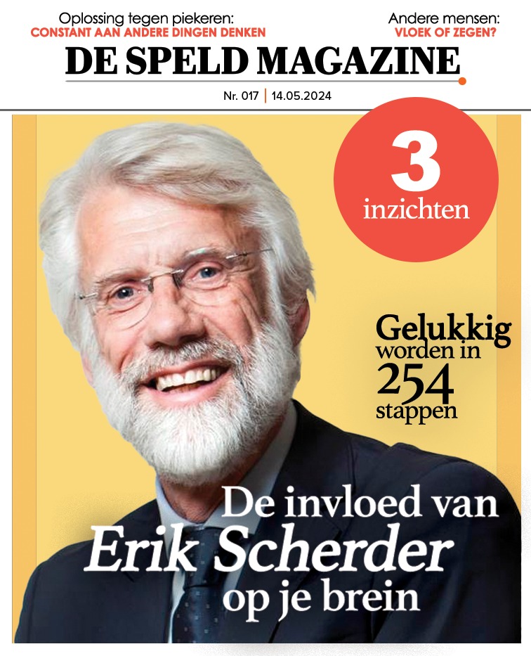 De Speld Magazine – Dit is de invloed van Erik Scherder op je brein