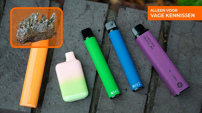 Ook asbest gevonden in vapes