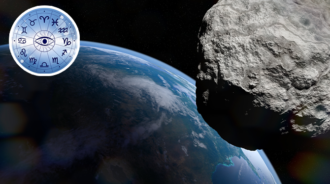Horoscoop negatief beïnvloed door asteroïde die vlak langs aarde scheerde