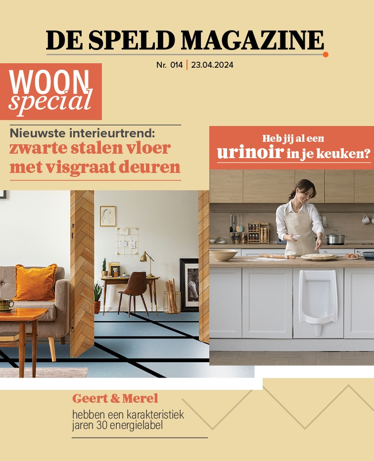 De Speld Magazine - Nieuwste interieurtrend in Nederland: zwarte stalen vloer met visgraat deuren