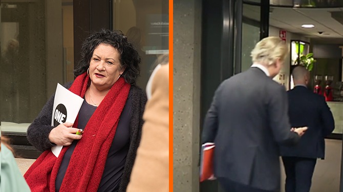 Dit is het wegloopschema van de formatie vandaag