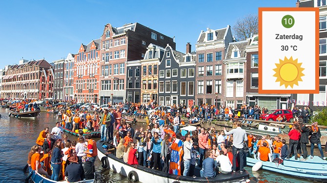 Wij hebben de allerbeste weersvoorspelling voor Koningsdag: check hem hier!