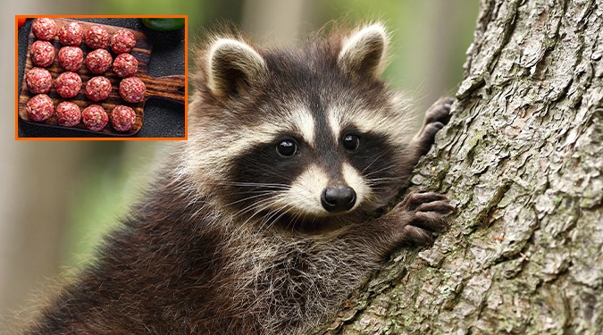 Wasbeer kent bijna geen natuurlijke vijanden, op eters van broodjes wasbeer-bal na