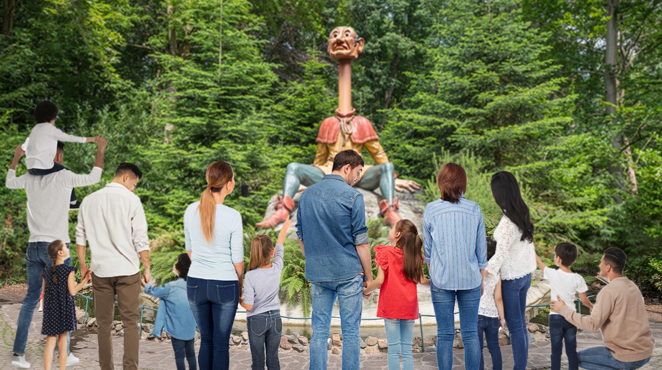 Efteling-bezoekers verbaasd over penisvergroting Lange Jan