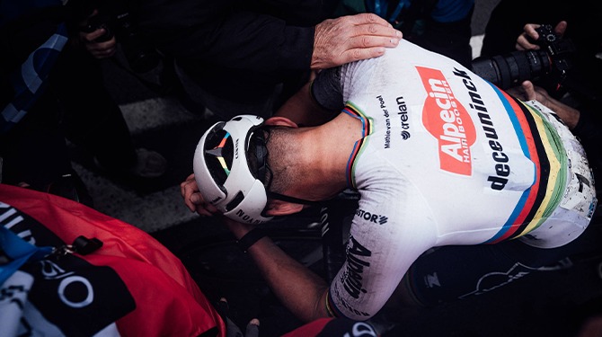 Doping aangetroffen in urine op Mathieu van der Poel