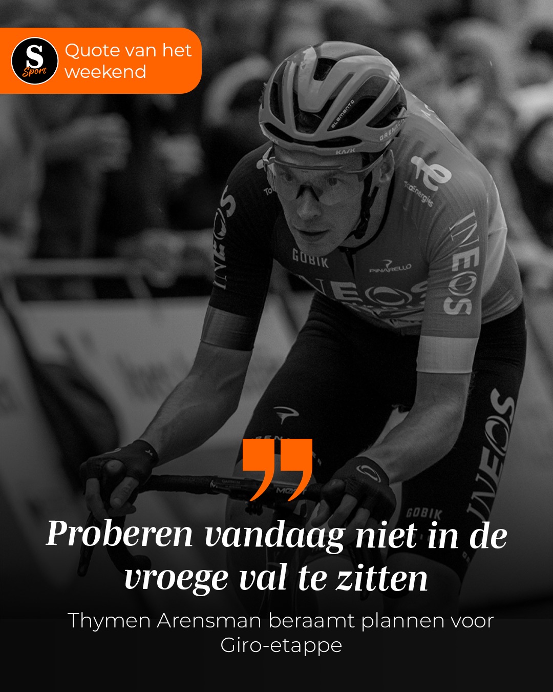 De Speld Sport Quote van het Weekend: Thymen Arensman beraamt plannen voor Giro-etappe