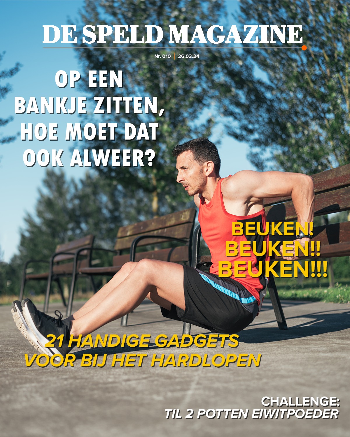De Speld Magazine: Op een bankje zitten, hoe moet dat ook alweer?