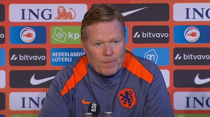 Koeman wil tegen Duitsland spelen met een formatie op hoofdlijnen