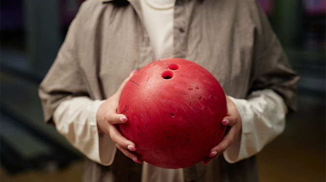 Vinted-bestelling verstuurd in bowlingbal