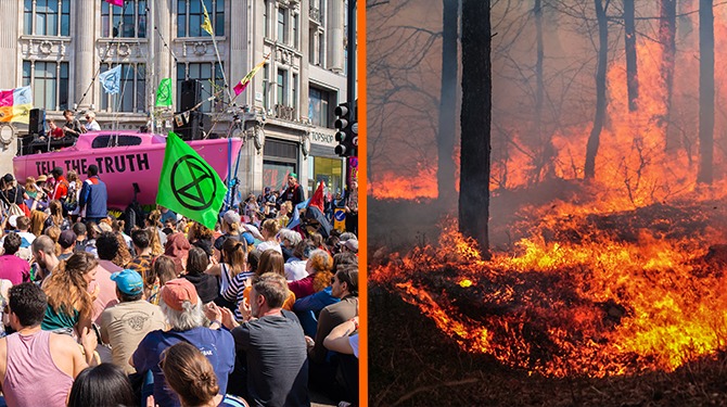 Opwarming aarde sneller dan ooit: wat doet Extinction Rebellion fout?