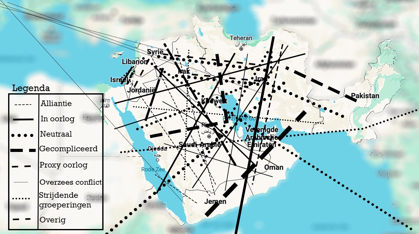 De verhoudingen in het Midden-Oosten uitgelegd in één helder overzicht