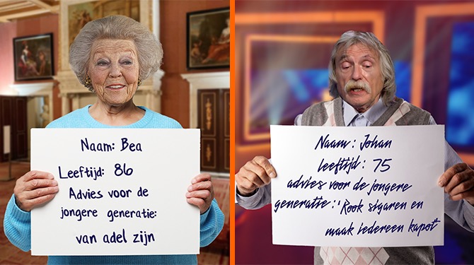 Cute: jarige oudjes geven tips aan de jongere generatie