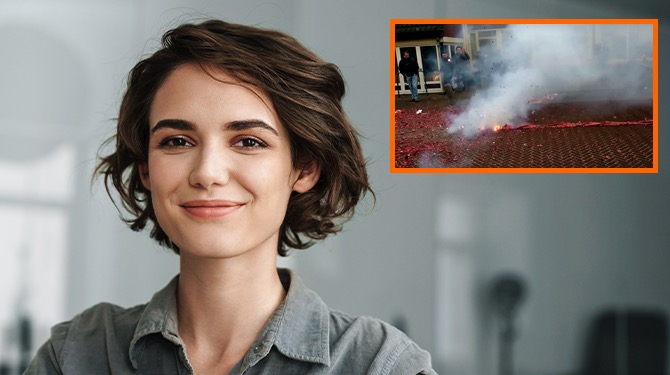 Hypocriet: vrouw is tegen vuurwerk maar luistert wel mee met duizendklapper van buurman