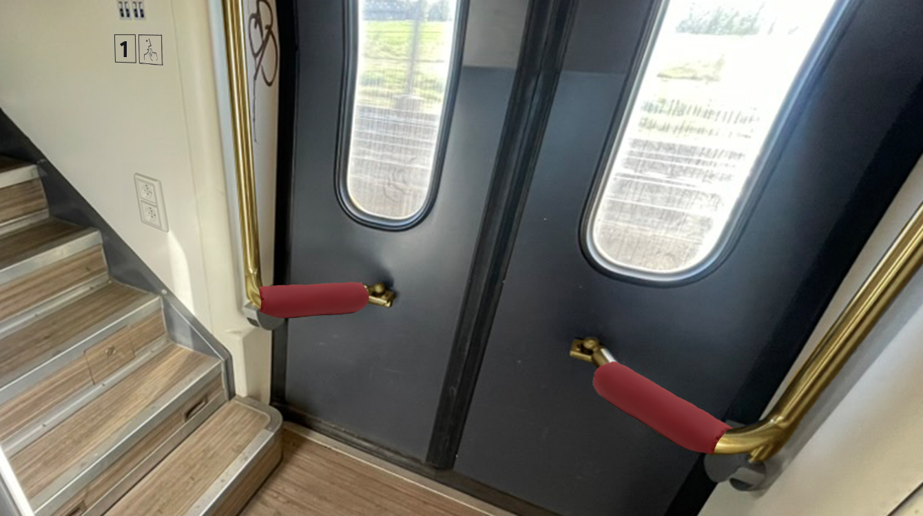 NS gaat zitbeugels treindeuren ook in 1e klas-variant aanbieden