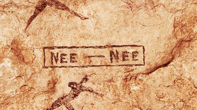 Oeroude NEE/NEE rotstekening ontdekt