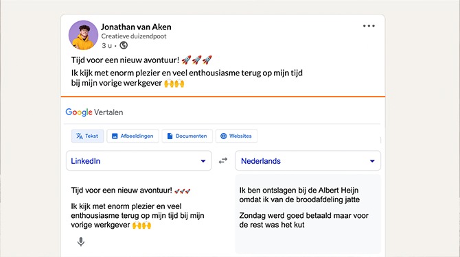 Google Translate komt met vertaalfunctie voor LinkedIn-berichten