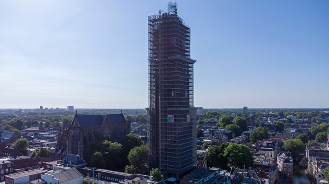 Bijzondere vondst in Utrecht: een toren onder de steigers
