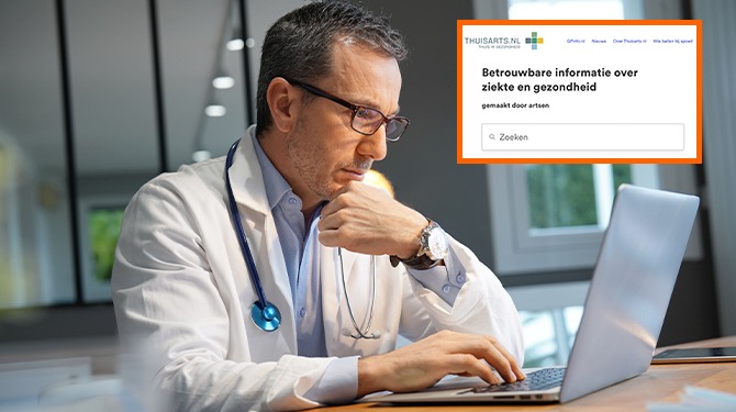 Dokter heeft elke ochtend een ‘kijk-maar-op-Thuisarts.nl-uurtje’