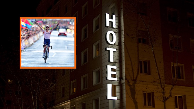 Kinderen niet blij met luidruchtige Van der Poel in hotel: ‘Vandaag belangrijk proefwerk’