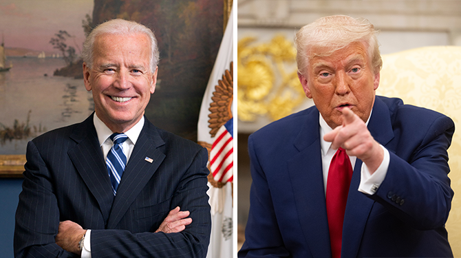 Trump: 'Dankzij Biden zit er nu een idioot in het Witte Huis'