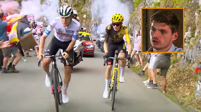 Max Verstappen vindt Tour de France niks aan: ‘Saai dat steeds iemand anders wint’