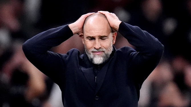 Spurs overweegt Tudor na 17 minuten tegen Liverpool te ontslaan dit weekend