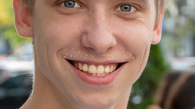 Tim laat deze maand zijn zweetsnor staan om aandacht te vragen voor de plakzak