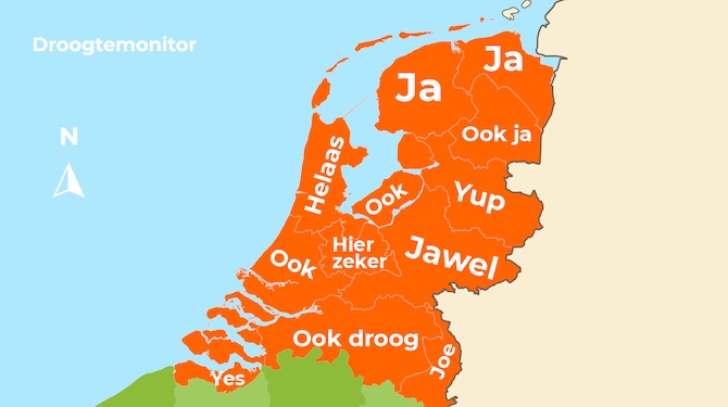 Duidelijkere droogtemonitor KNMI laat zien of het droog is