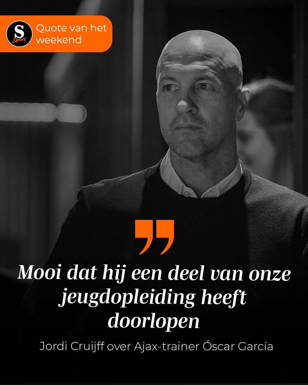 De Speld Sport Quote van het Weekend: Jordi Cruijff over Ajax-trainer Óscar García