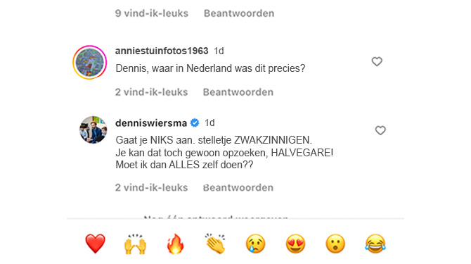 Dennis Wiersma houdt deze week zijn eigen Instagram-account bij