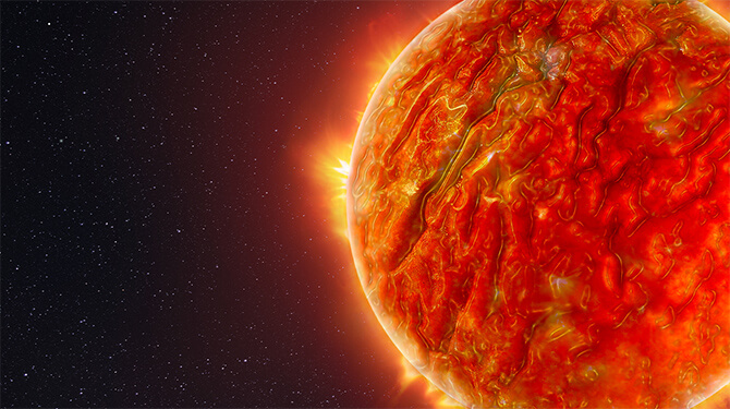 Astronomen ontdekken tomaatgedroogde zon