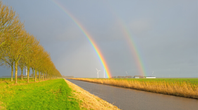 Regenboog in de fik gestoken