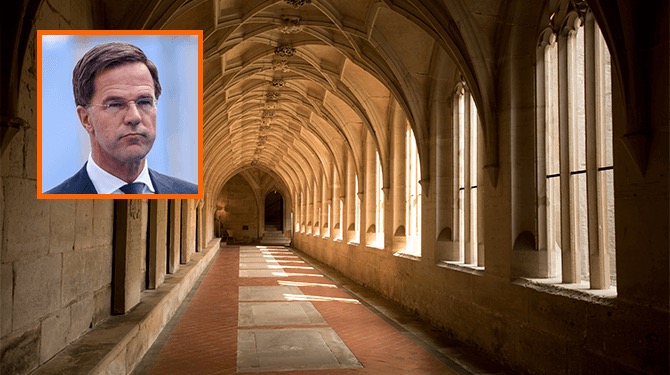 Rutte gaat tot na de verkiezingen het klooster in zodat hij met niemand hoeft te praten