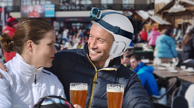 Wintersporter met nieuwe GoPro heeft nu 27 video’s van afwijzingen in de après-ski bar