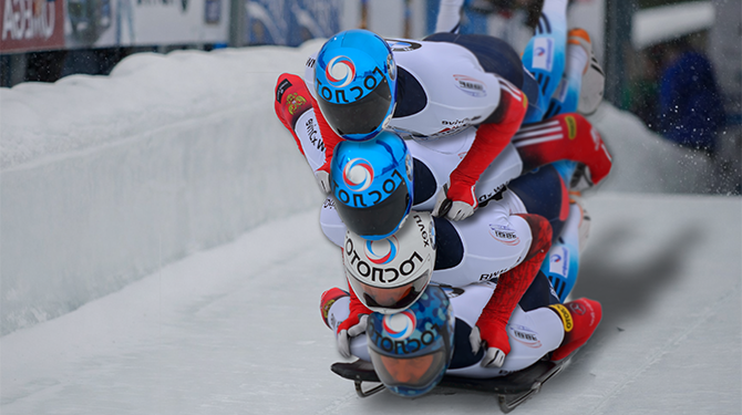 Veel ernstige blessures bij de 4-mans skeleton