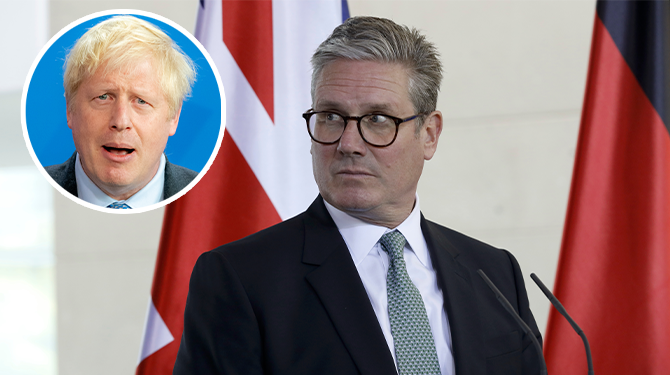 Starmer plaatst racistische video over Boris Johnson om aandacht af te leiden van Epstein-schandaal