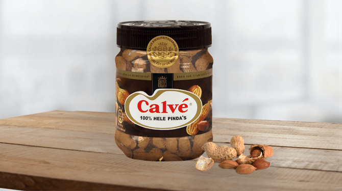 Nieuw: Calve 100% hele pinda’s