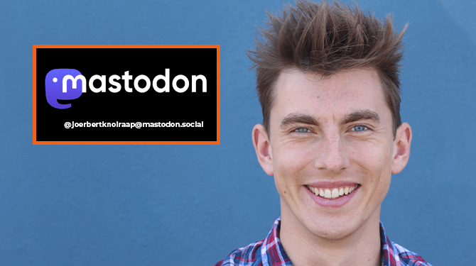 Joerbert Knolraap (25) claimt snel Mastodon-handle voordat die bezet is