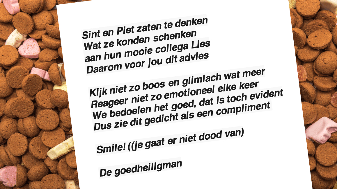 Vrouw krijgt voor Sinterklaas: ongewenst advies