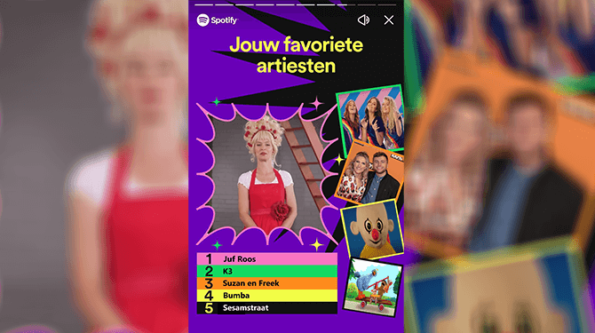 Jonge vader luisterde afgelopen 2 maanden tevergeefs non-stop naar AC/DC om Juf Roos uit zijn Spotify Wrapped te krijgen