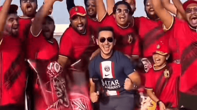 Onaangepaste Qatarese voetbalfans laten alles heel
