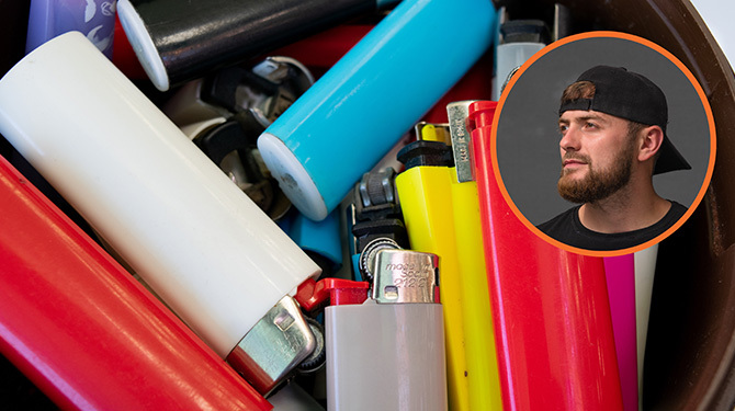 Visionaire vriend die altijd aanstekers jat zit er deze winter warmpjes bij