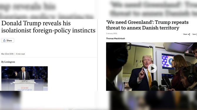 Trump deelt '2016 vs. 2026' post op Truth Social: 'Bijzonder hoeveel er kan veranderen in 10 jaar'