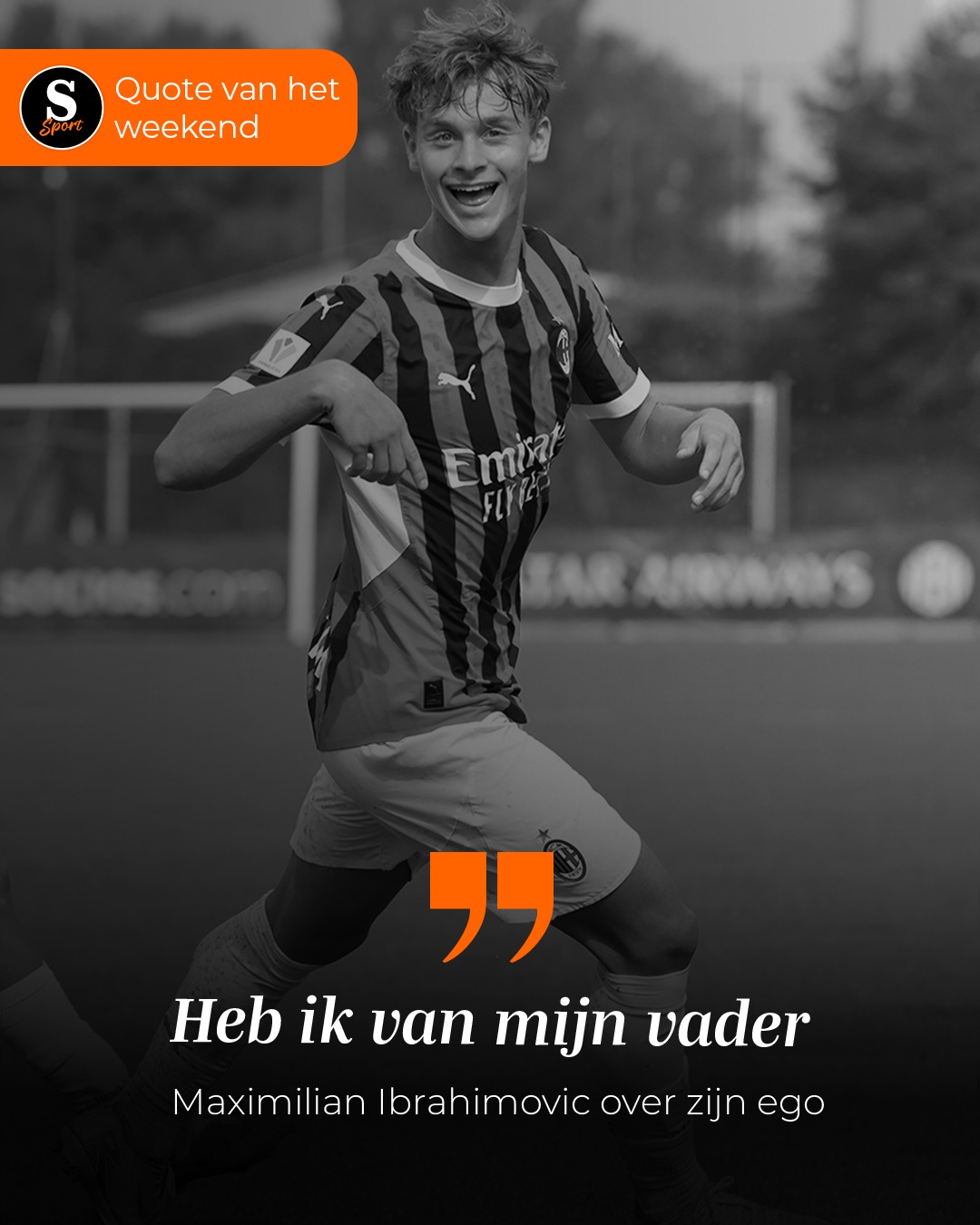 De Speld Sport Quote van het Weekend: Maximilian Ibrahimovic over zijn ego