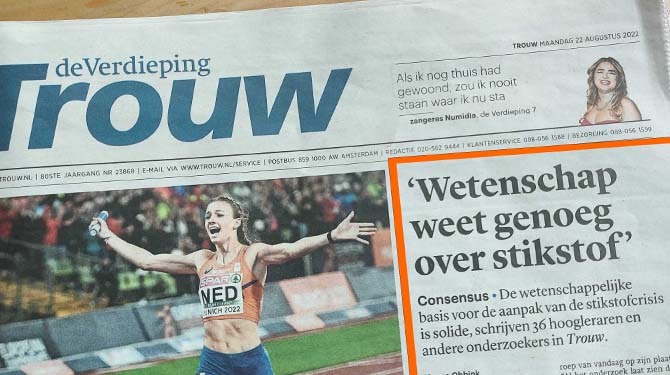 Eat that, terreurboeren! Wetenschappers sturen open brief over stikstof naar Trouw