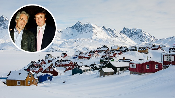 Denemarken verandert naam Groenland in Epstein Island zodat Trump erover ophoudt