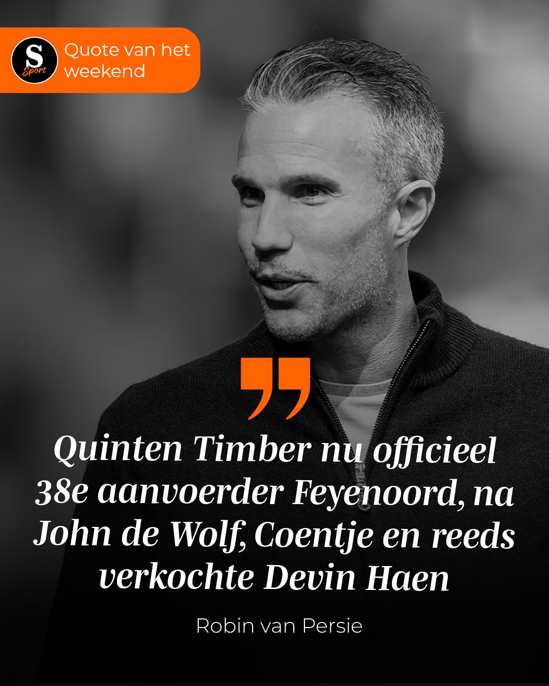 De Speld Sport Quote van het Weekend: Robin van Persie