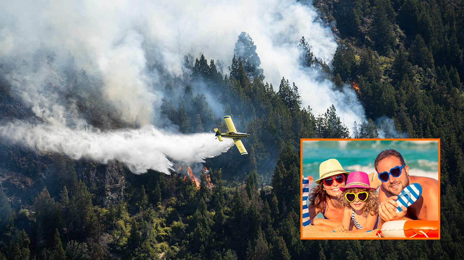 Nederlanders verruilen heerlijk zomerweer voor extreme hitte en bosbranden Zuid-Europa