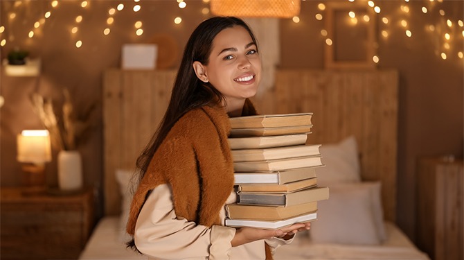 ​Lisa bewaarde laatste bladzijden van boeken voor nieuwe jaar en heeft nu al acht boeken uitgelezen